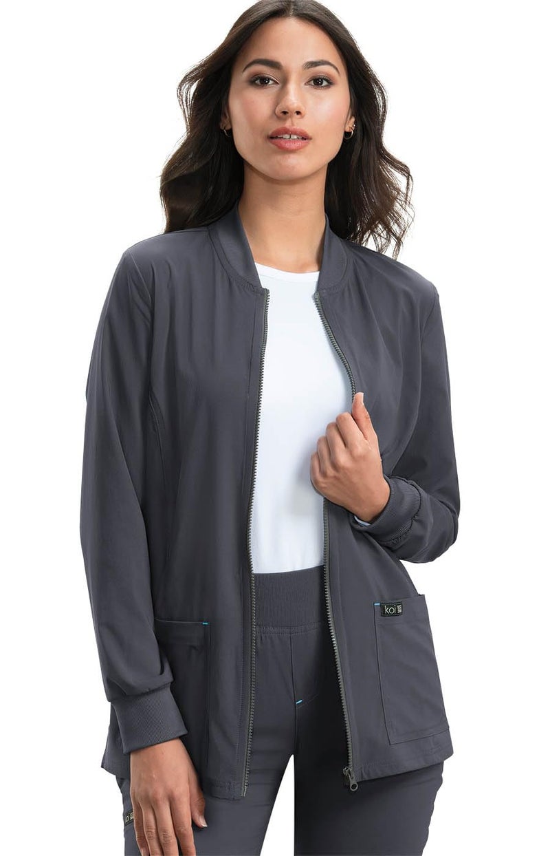 KOI جاكيت سكراب أندريا للنساء KOI Basics 450 (رمادي، متوسط) - Image 2